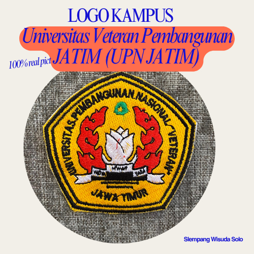 Bordir Logo UPN Jatim / Emblem Universitas Veteran Pembangunan JATIM