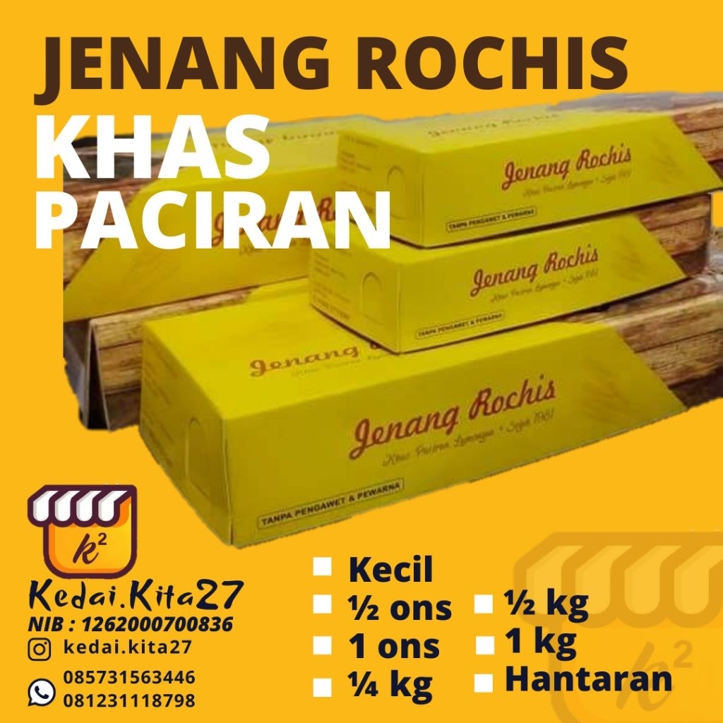 Jenang Rochis Asli Paciran berat 1/2 Kg