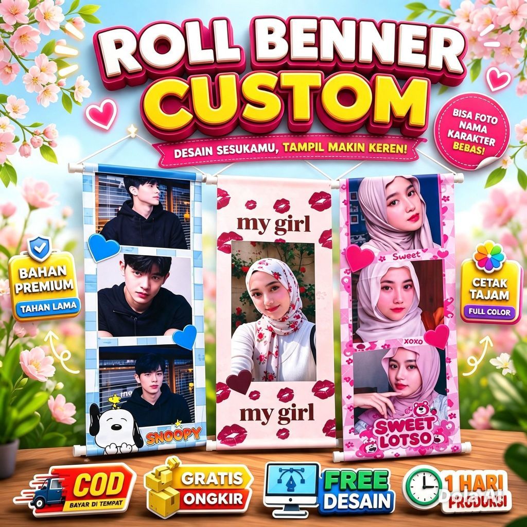 ROLL BENNER CUSTOM FOTO| BENNER MURAH