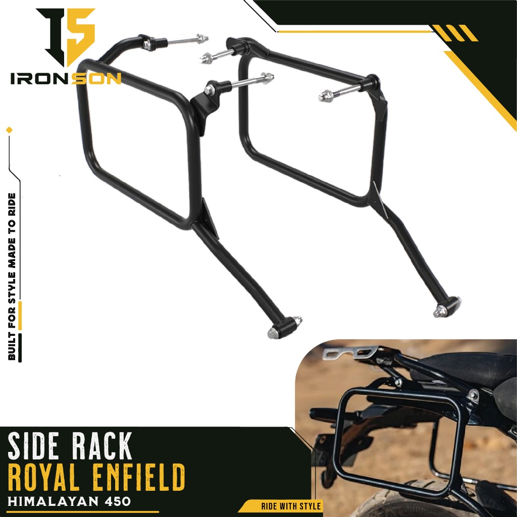 Side Rack Bracket Rak Box Tas Pannier Samping Kanan Kiri Set Touring Motor Royal Enfield New Himalay