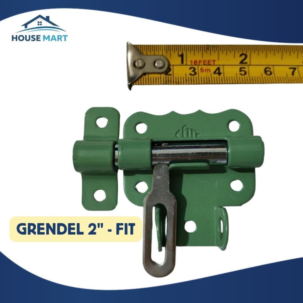 GTK 2" INCH GRENDEL TEMPAT KUNCI FIT 2" / GRENDEL GEMBOK PINTU 2" FIT NIKEL / GRENDEL OVERPAL 2"