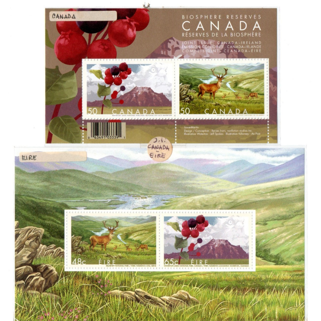 Prangko Tema Penerbitan Bersama / Joint Issue 151 Canada Irlandia