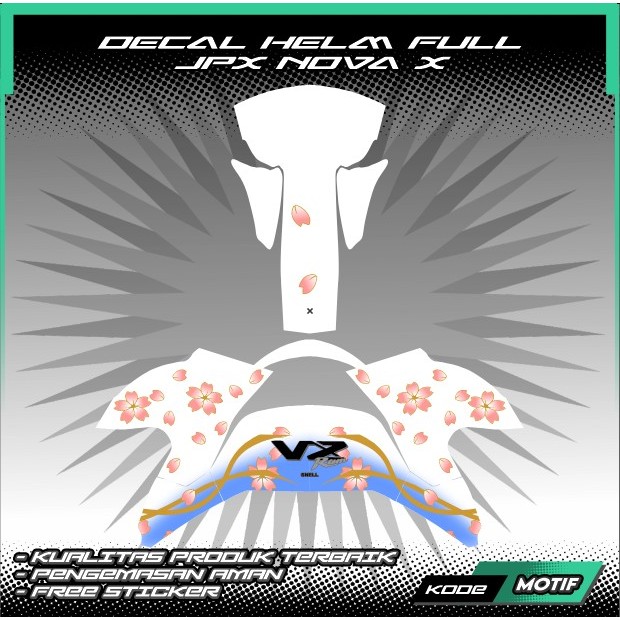 Decal helm JPX NOVA bosdecal 2026