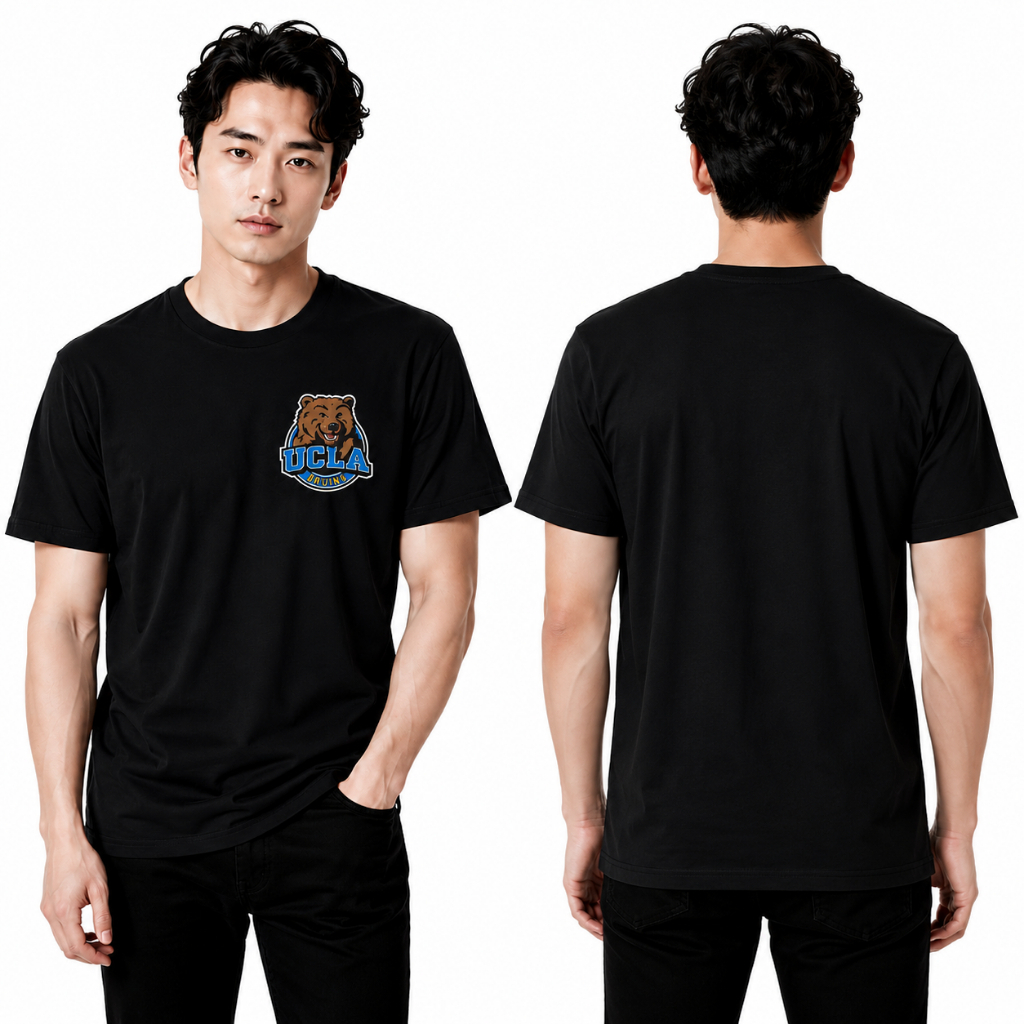 T Shirt Distro Ucla Bruins Reguler Fit O Neck Unisex Lengan Pendek Cotton Combed 30s