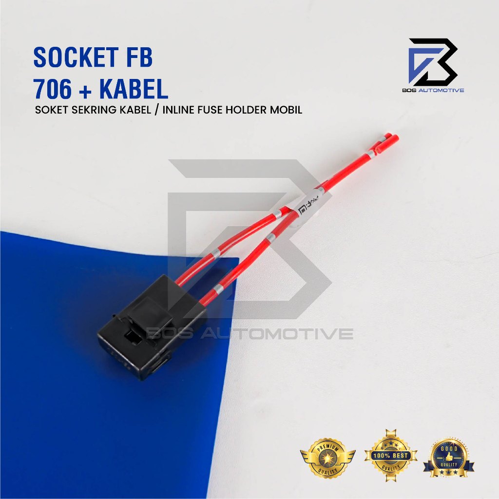 Soket Sikring FB 706 / Rumah Sikring / Socket Sekring Fuse Box Hitam
