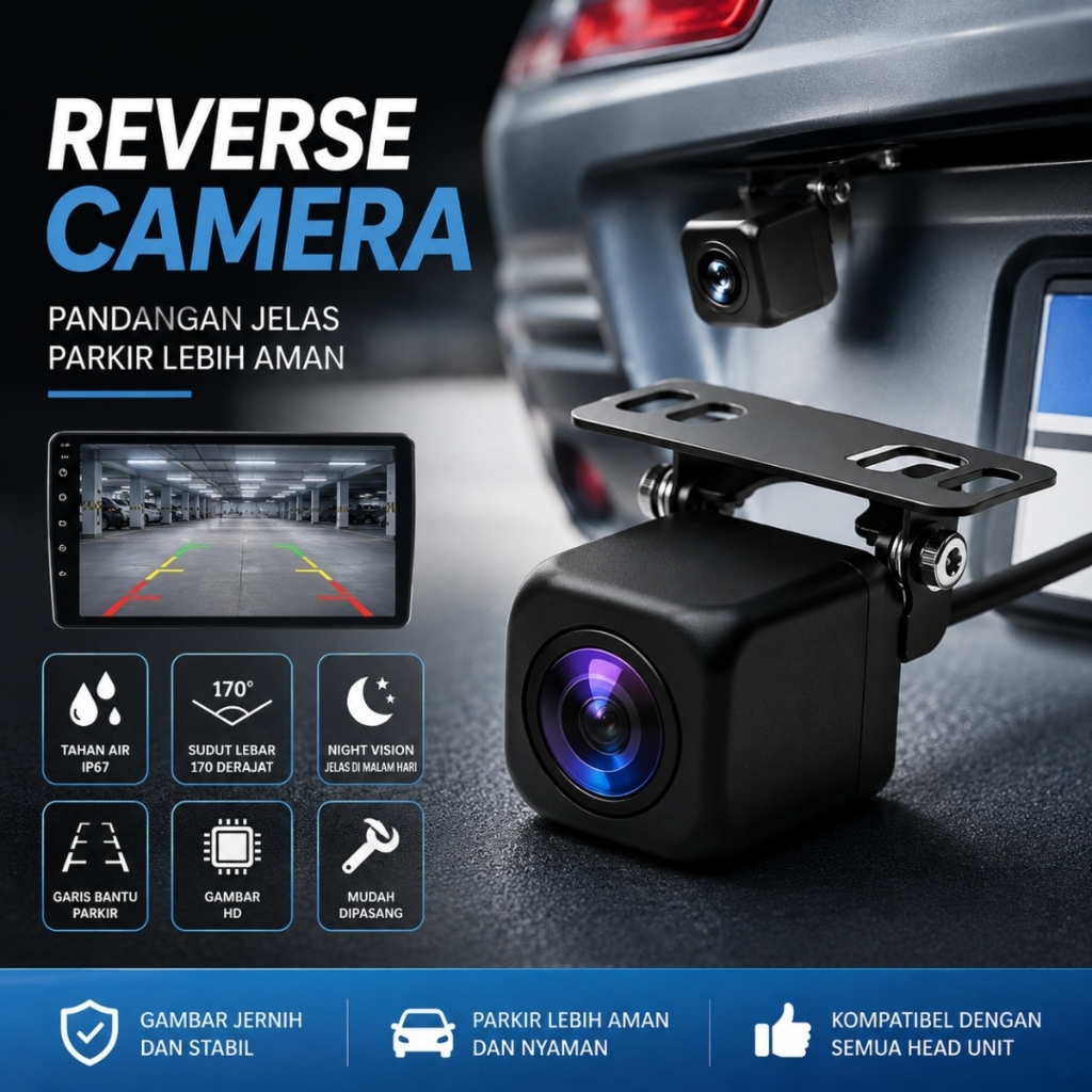 High Quality 1080P-4K Kamera Mundur untuk semua jenis mobil