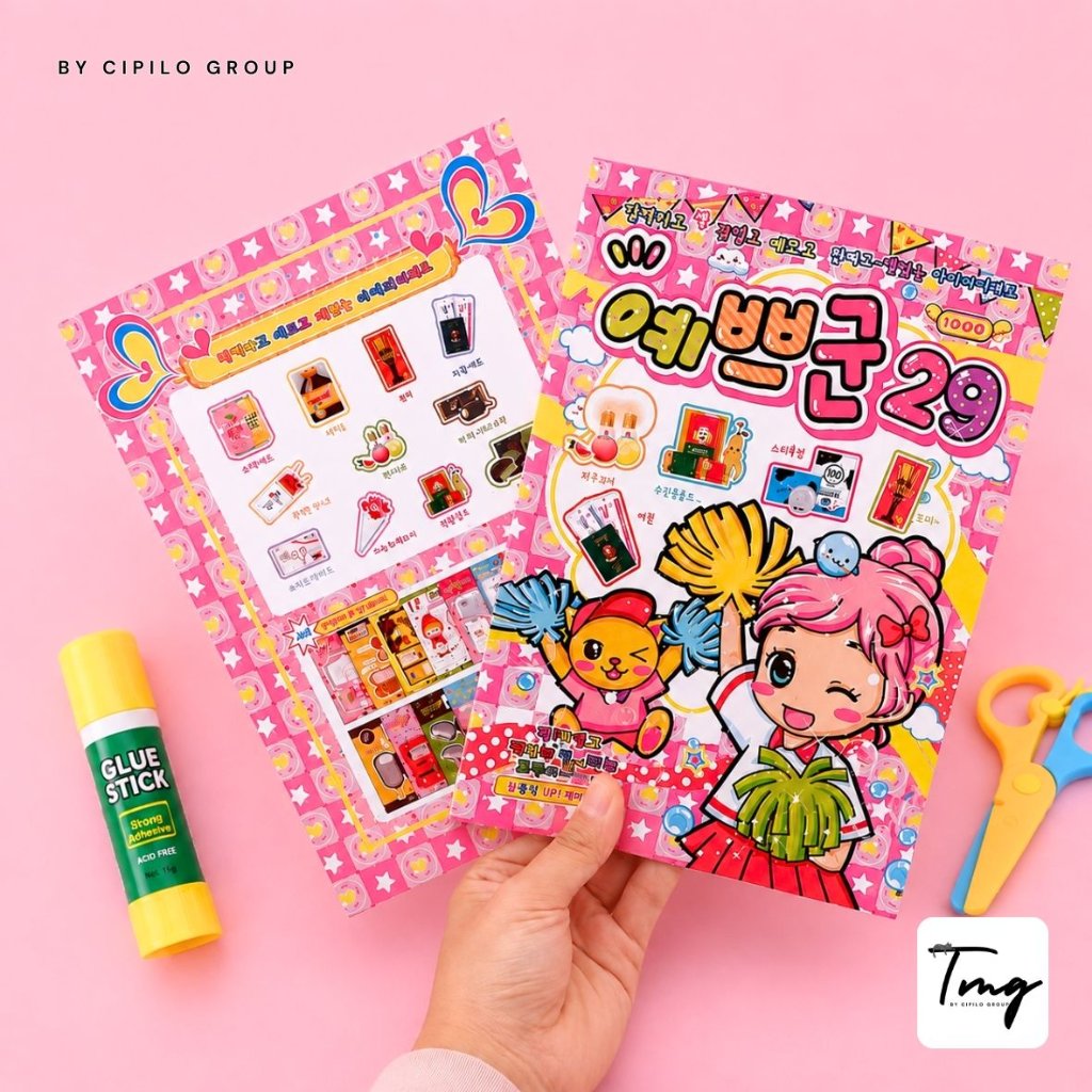 Buku Origami Papercraft Korean Snack Korea Korean Bentuk Makanan Book mainan anak kreatif