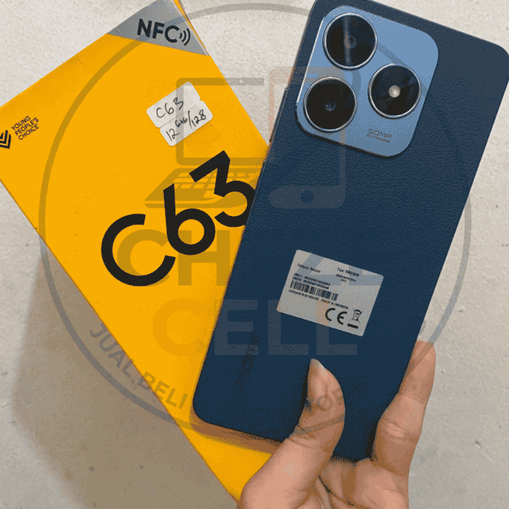 Second Smartphone Realme C63 6/128 NFC Garansi 1 Bulan