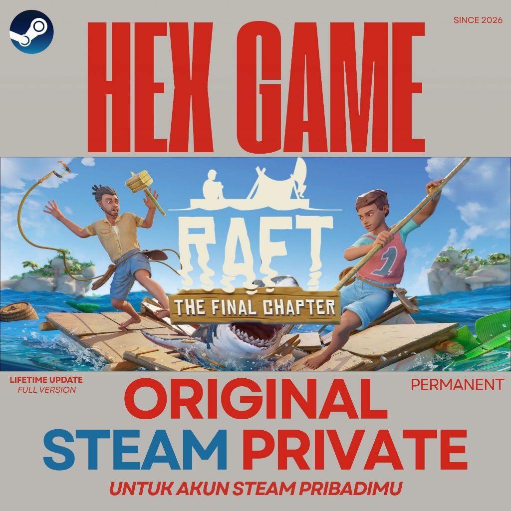 Raft | Game PC | Steam Private Library | Original Game | Survival | Proses Cepat