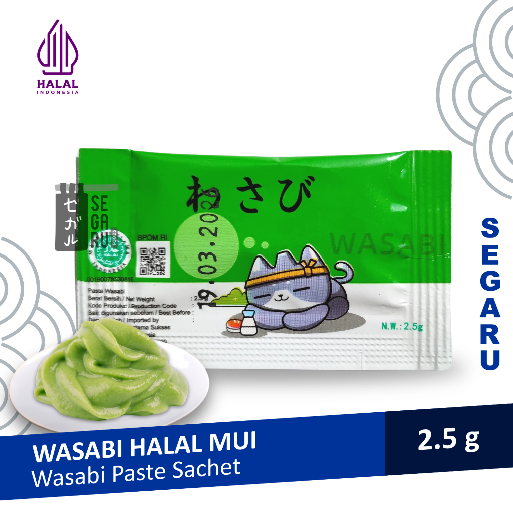 Wasabi Paste Sachet | Wasabi Sachet Halal 2.5gr