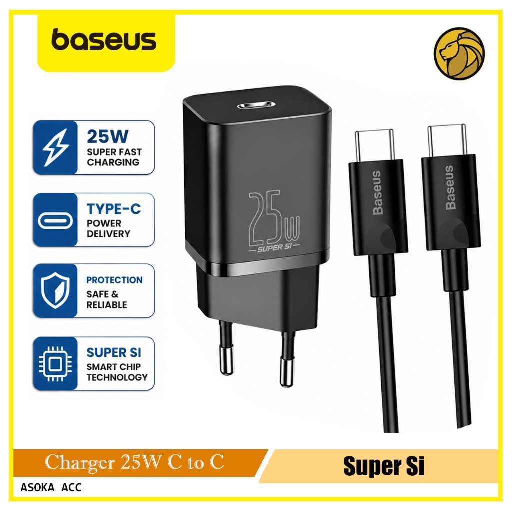 Baseus Charger 25W Type C to Type C Quick Charger
