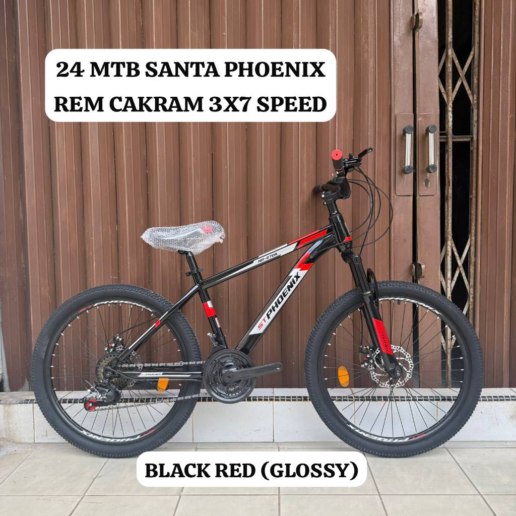 (batam) Sepeda Gunung MTB 24 SANTA PHOENIX Discbrake