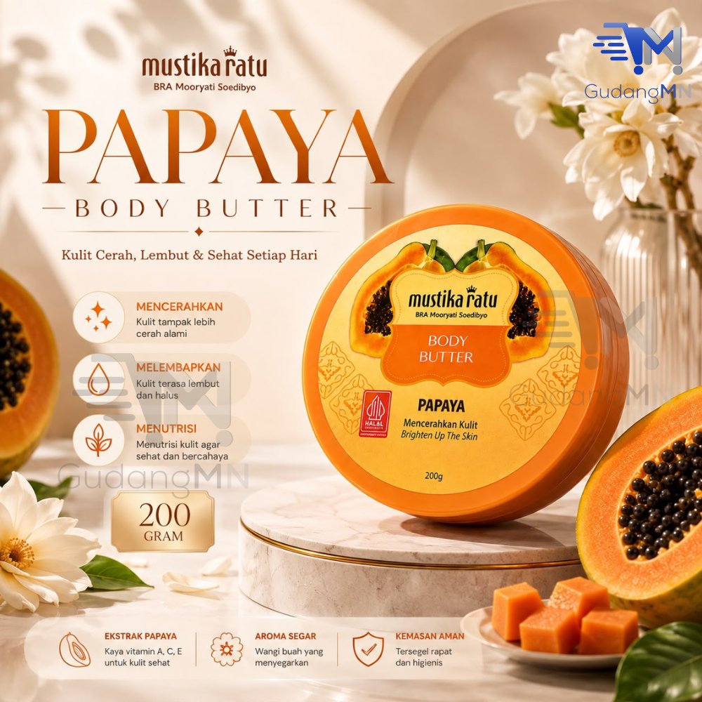 Mustika Ratu Pepaya Body Butter 200 gr