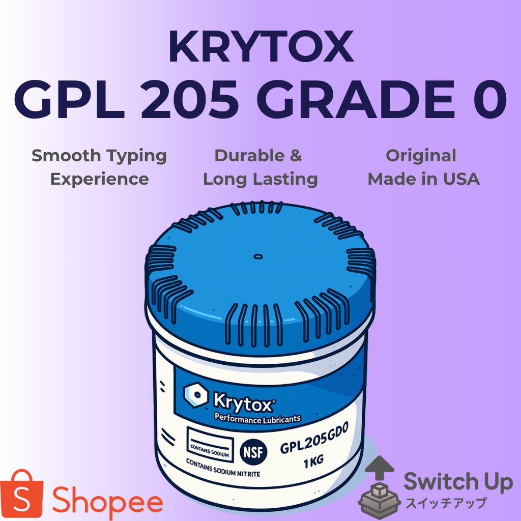 KRYTOX GPL 205G0 - KRYTOX 205G0 - LUBE - 205G0 - 1g - SWITCH LUBE - MECHANICAL KEYBOARD