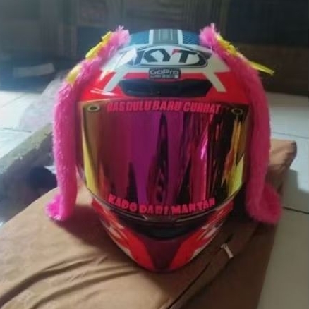 Kuping Helm,Kuping Kelinci Helm, Accessories Helm Bogo,Kuping Helm Halfface,Kuping Helm Fullcface, A