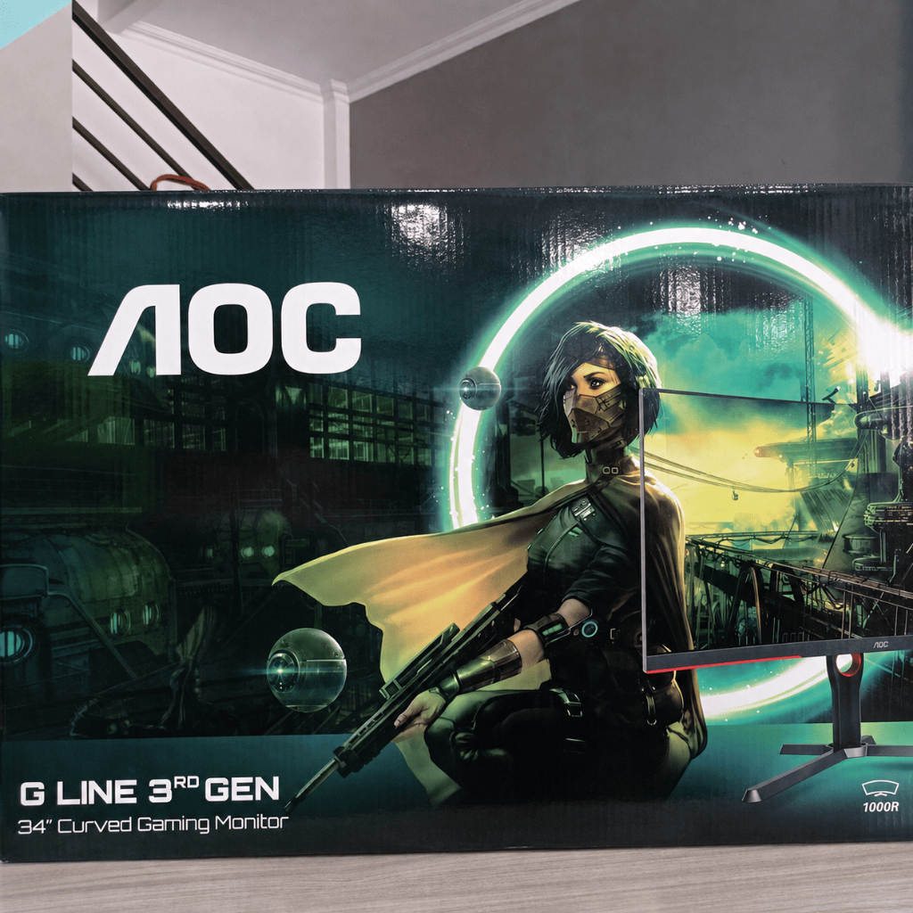Monitor LED AOC CU34G3S 34" Inch Curved WQHD 165Hz 1ms DP HDMI USB Speaker