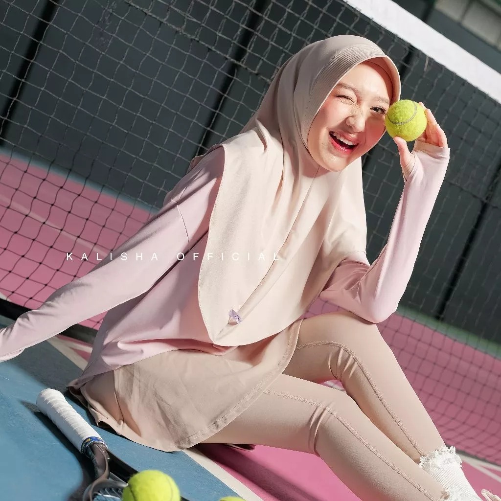 SHAMIRA - Jilbab Instan Bergo Ameena | Hijab Sport Menutup Dada | Jersey Premium By Shamira Official