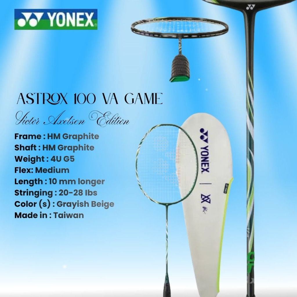 Raket Badminton YONEX ASTROX 100VA GAME / ASTROX 100 Victor Axelsen Game