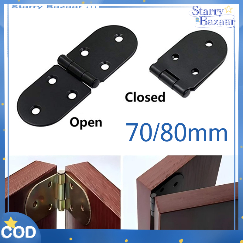 10Pcs Engsel Oval Lipat Meja Kayu Engsel Meja Lipat 270 Derajat Universal Engsel Oval Ukuran 30x70mm