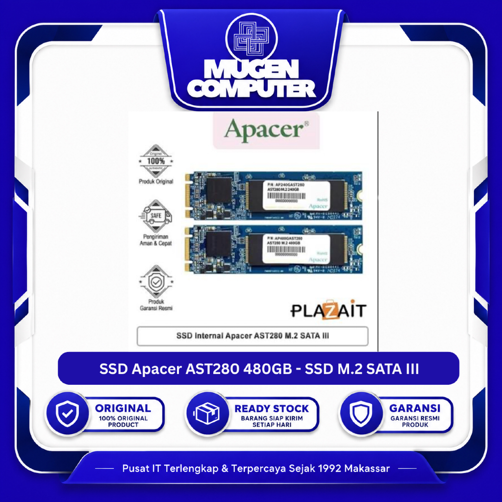 SSD Apacer AST280 480GB - SSD M.2 SATA III