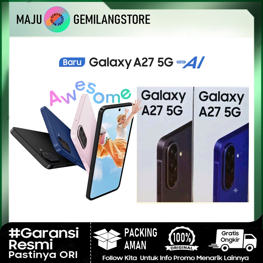 Samsung Galaxy A27 5G 6/128GB & 8/256GB | Hp AI | IP64 | 5000 mAh - 6GB - 8GB - 128GB - 256GB - Gara