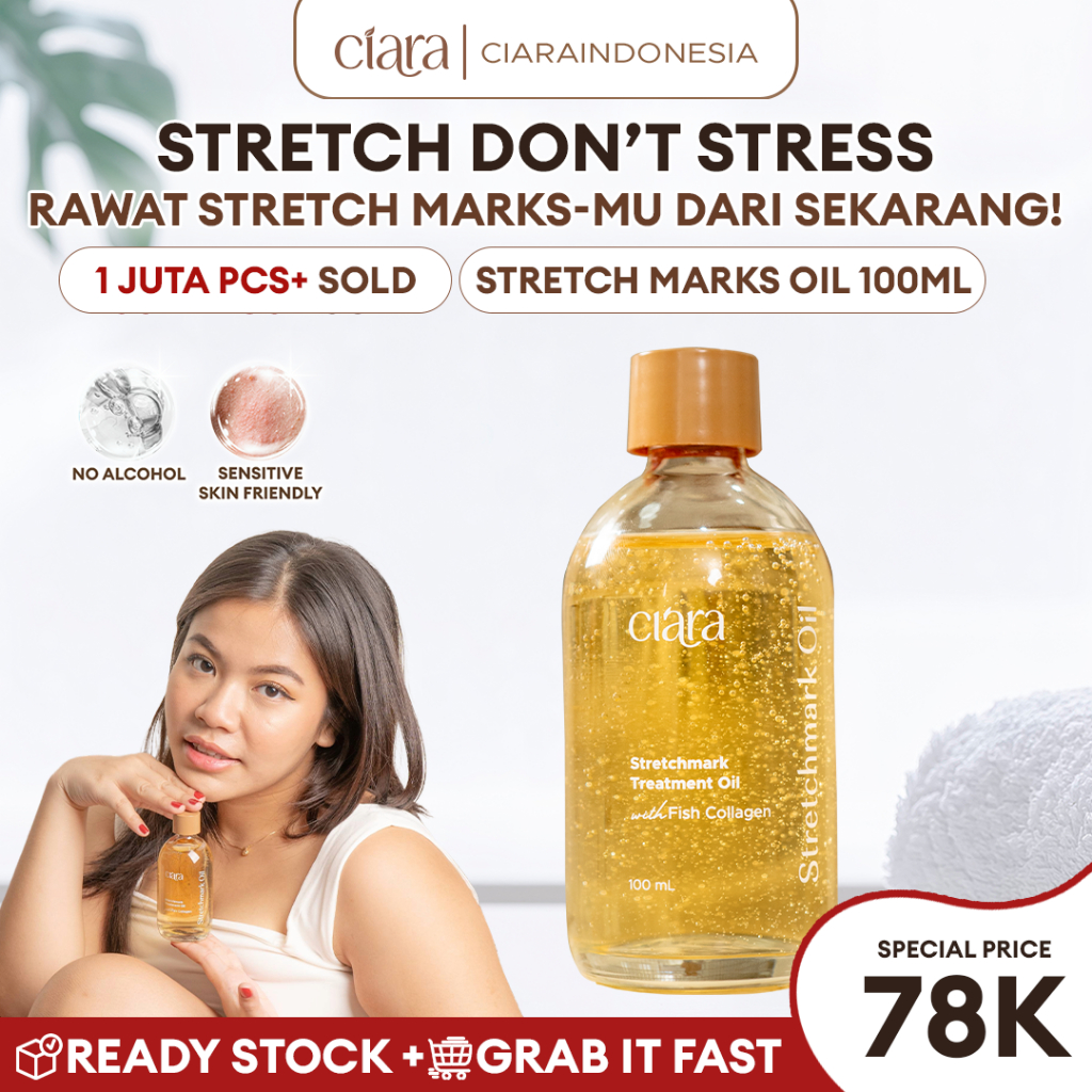Ciara Stretchmarks Treatment Oil minyak stretchmarks krim stretchmarks rosemary oil stretchmarks oil