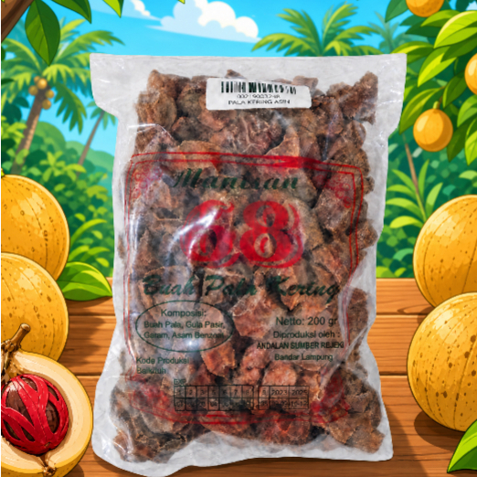 Manisan Buah Pala Kering Asin Lampung