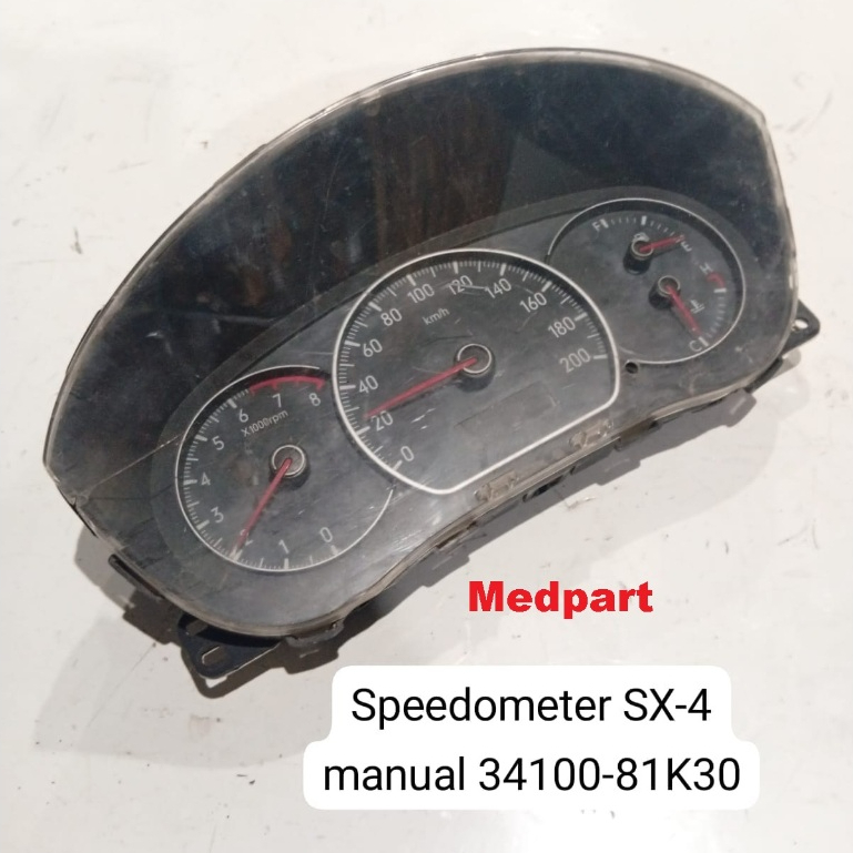 Speedometer spidometer kilometer Suzuki SX4 SX-4 X over 34100 81K30 manual copotan original