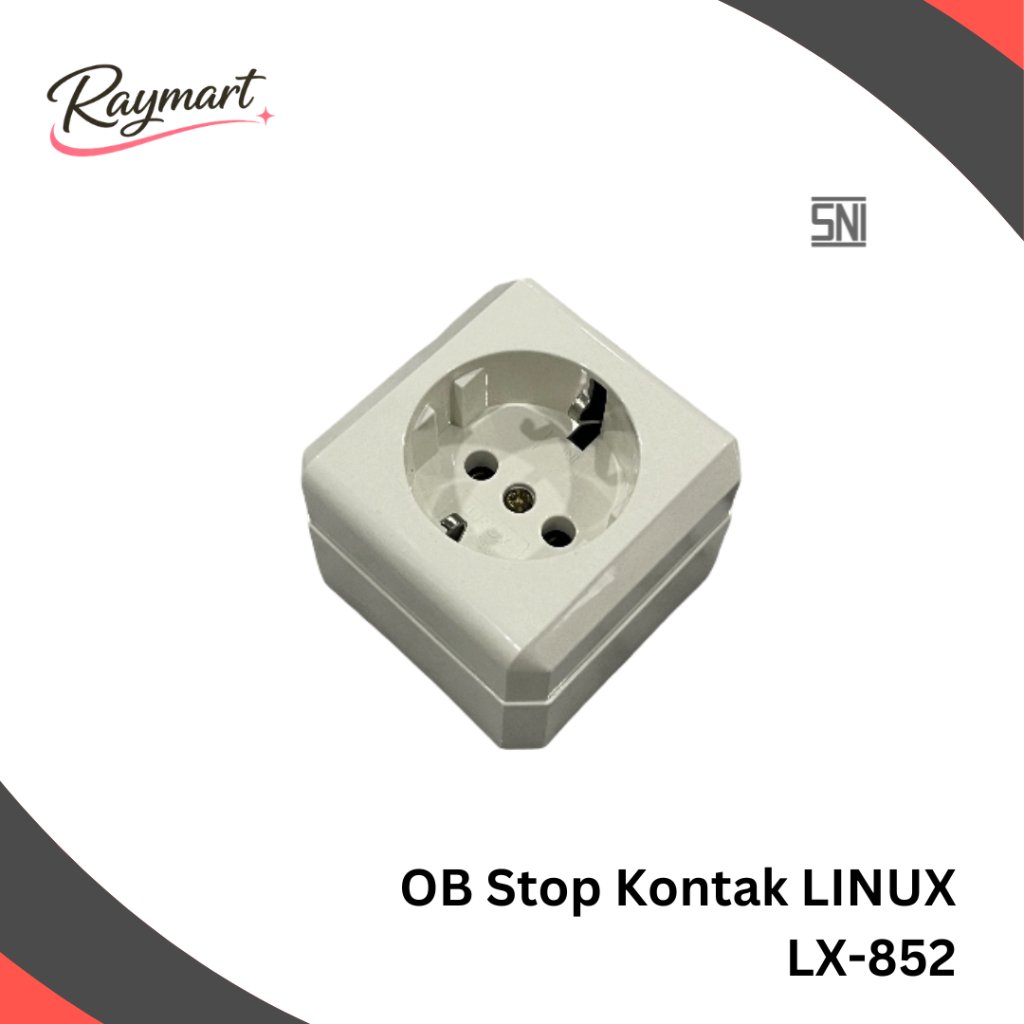 LINUX OB Stop Kontak SNI Tahan Panas LX-853