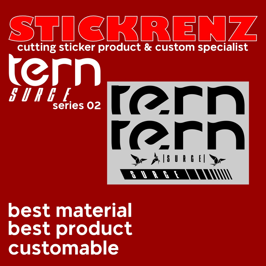 Cutting Sticker Stiker Frame Sepeda Minivelo Tern Surge 02 Custom