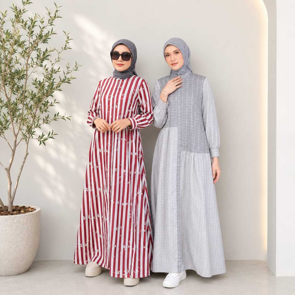 Korina Original Dress Terbaru Gamis Panjang Branded