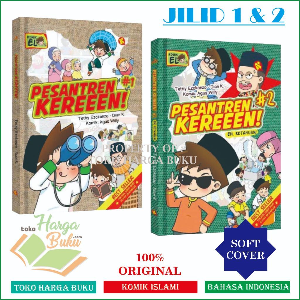 Komik Pesantren Keren Jilid 1 dan 2 ORIGINAL Buku Anak Islami Pustaka Alkautsar Kids