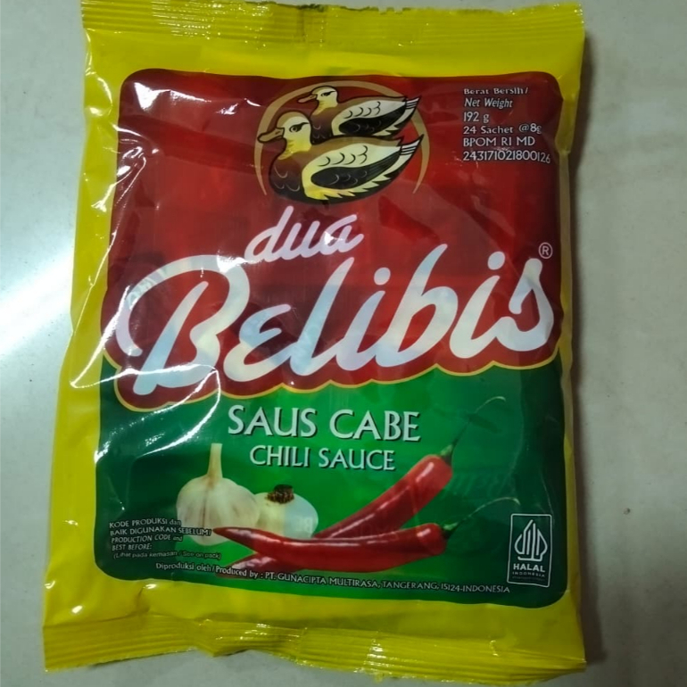 Belibis Saus Cabe Sachet 24x8gr (saus dua belibis sachet)