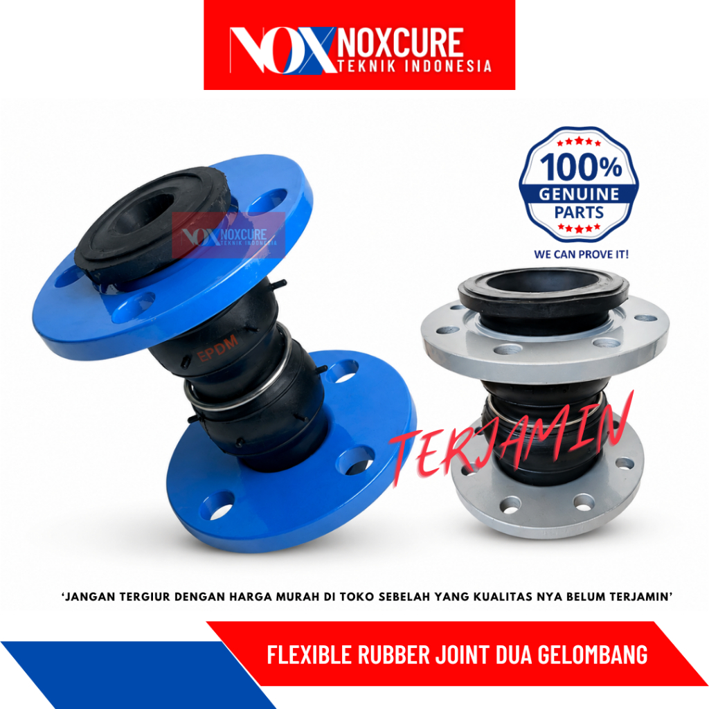 2" Rubber Flexible Joint Dua Gelombang Flexible Rubber Joint Flange ANSI 150 Size 2 Inch