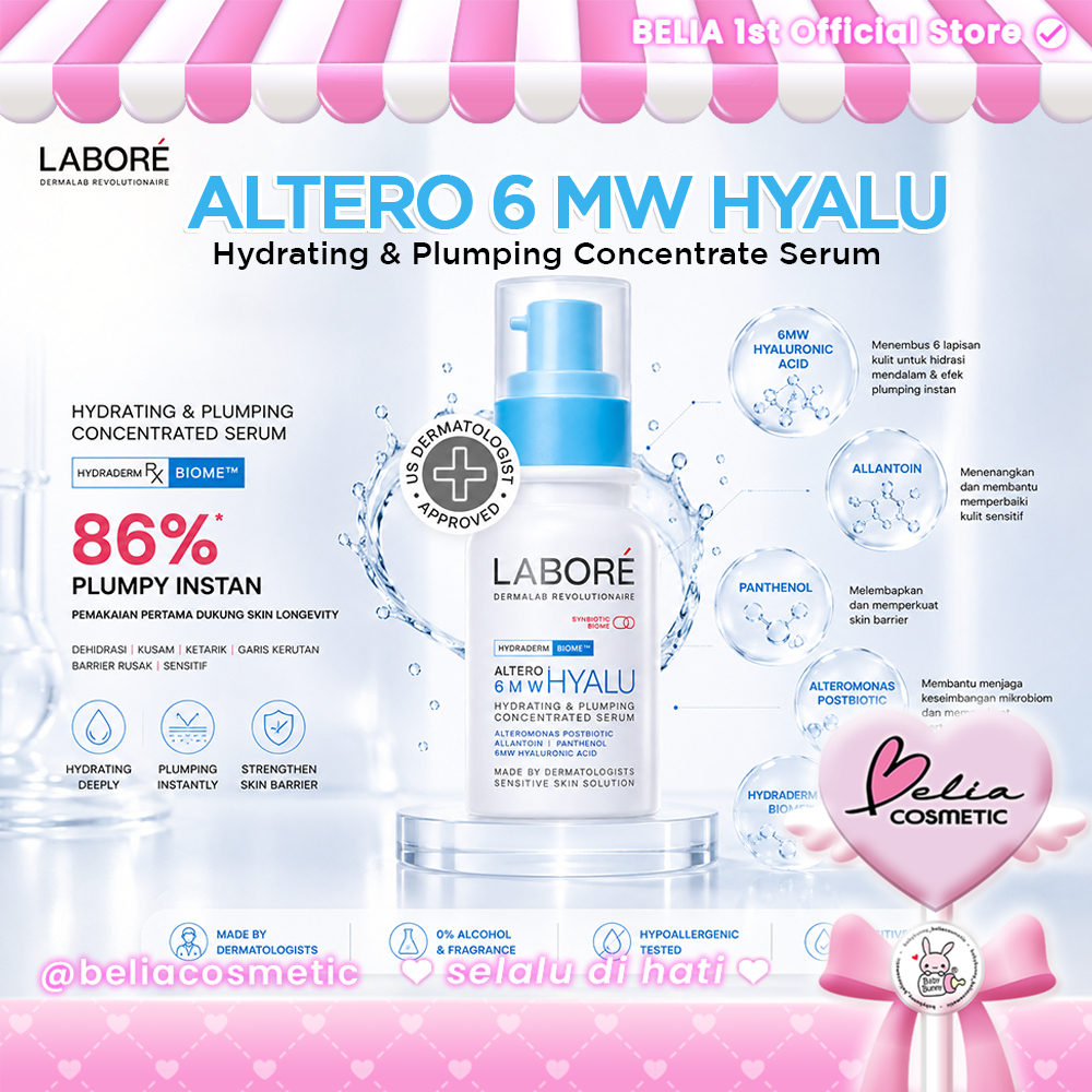 [ BELIA ] Labore Altero6MWHyalu Hydrating & Plumping Concentrated Serum 20ml | Dermalab Revolutionai