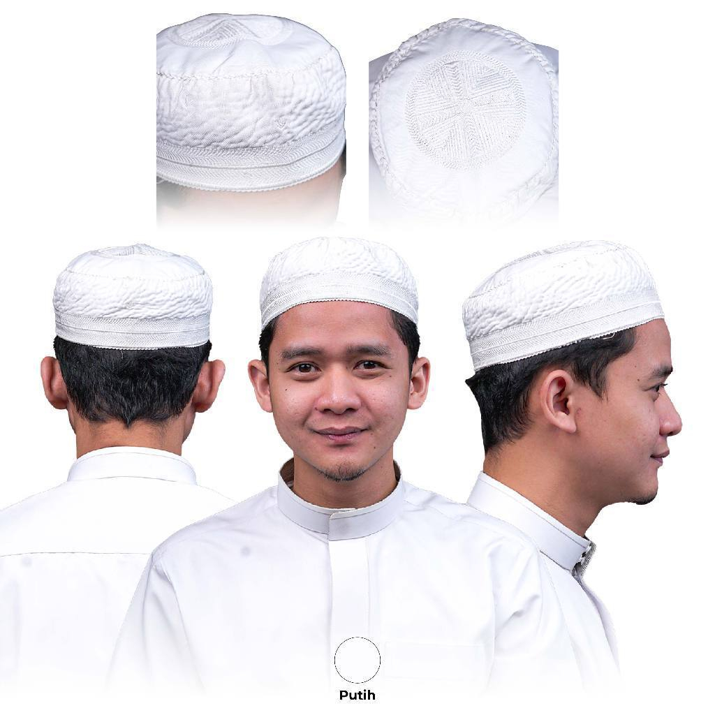 Peci Madinah BUGIS Original Peci Putih Premium