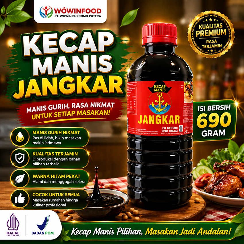 KECAP WOWIN - JANGKAR MERAH KECAP MANIS 690GRAM