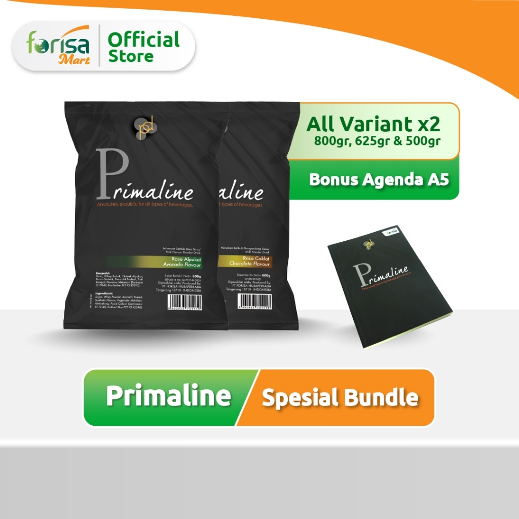 Spesial Bundle Primaline Semua Rasa x2 Bonus Agenda A5 Primaline