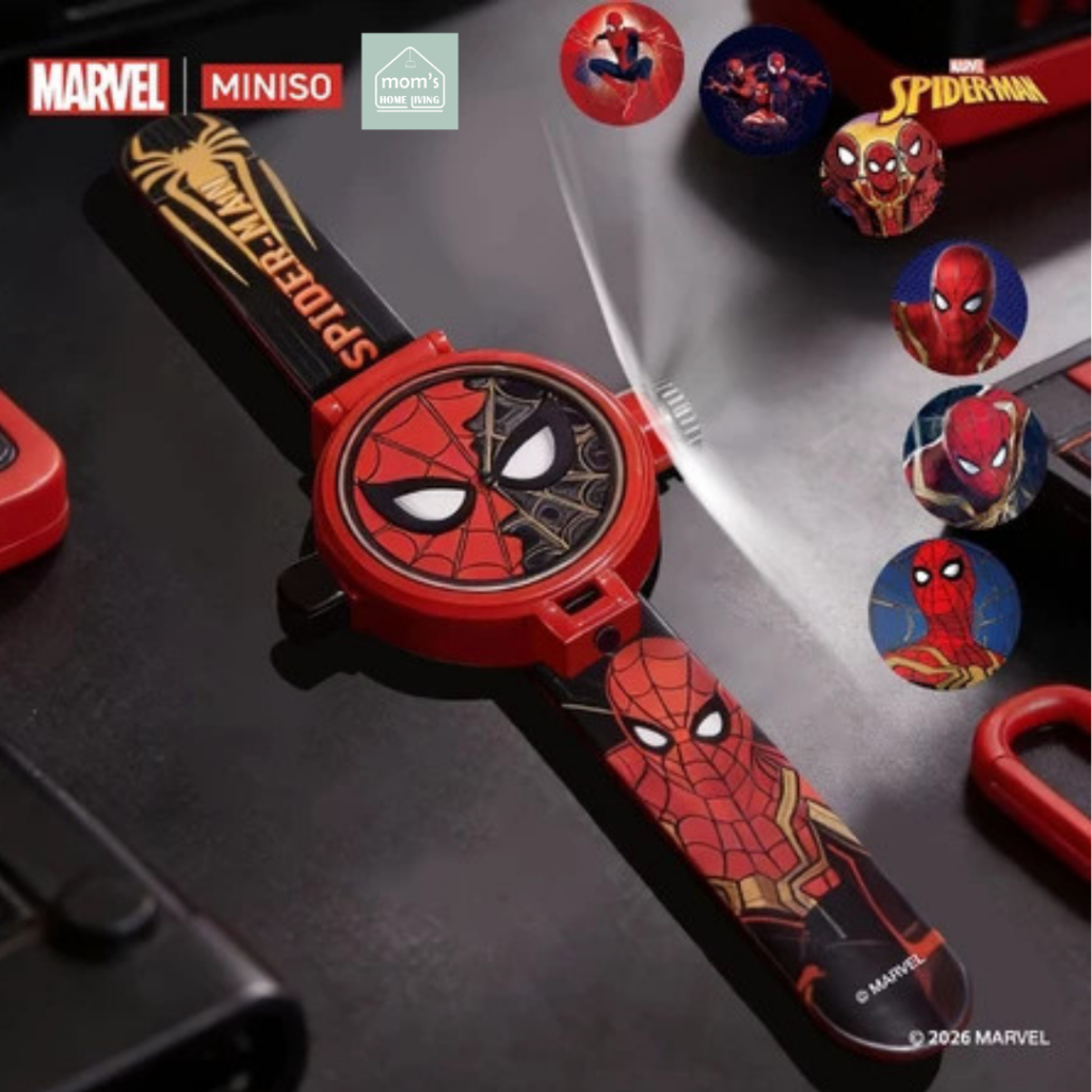 MINISO X Marvel Spider-Man Collection Projection Watch Jam Tangan Anak Karakter Spiderman