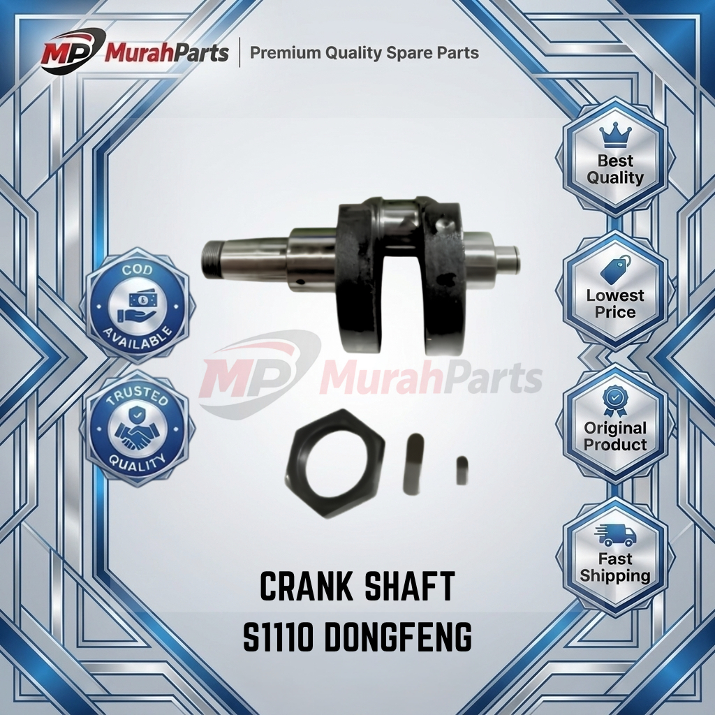 Crank Shaft S1110 Dongfeng / Poros Engkol As Kruk Mesin Diesel S1110 S 1110