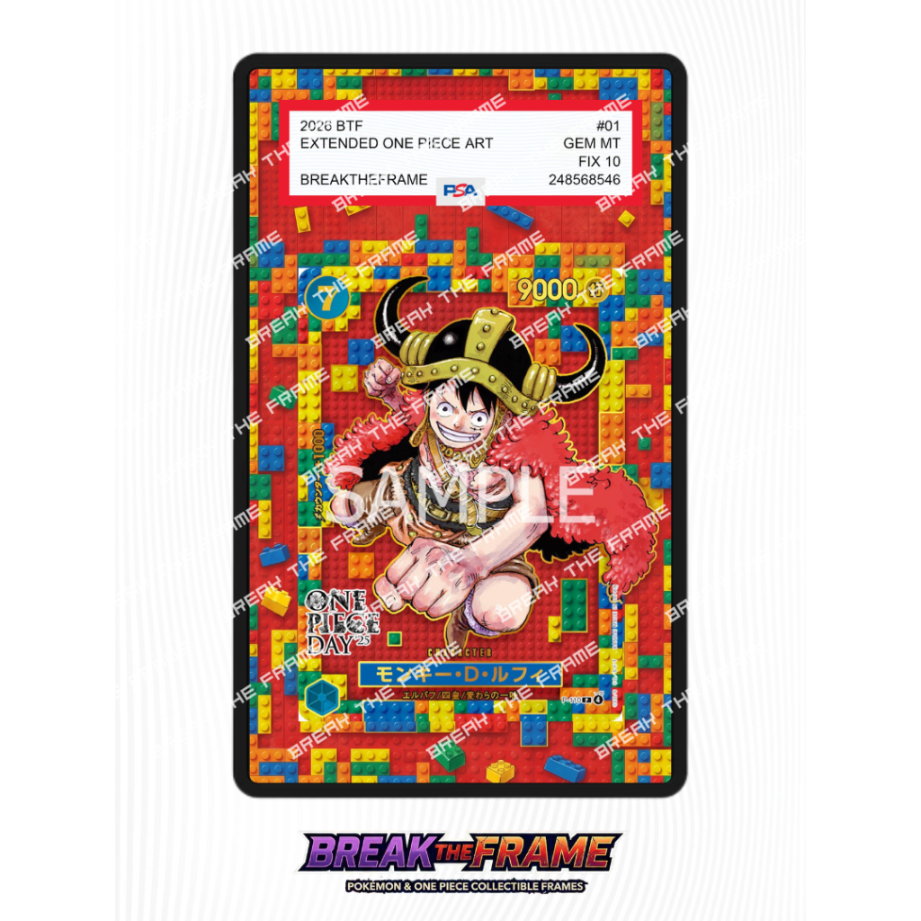 Monkey D. Luffy - One Piece Day 2025 - Extended Art One Piece TCG for Slab Guard / Slab Sleeve