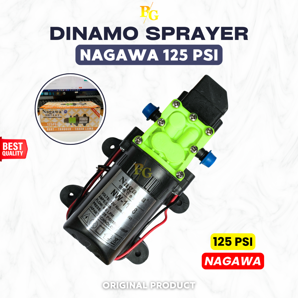 Dinamo Sprayer Elektrik Pompa Yokohama Nagawa Nagasaki 110 | 125  PSI