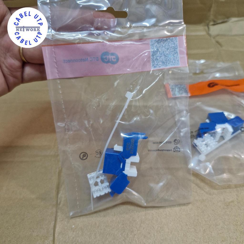 DTC Modular Jack RJ45 Cat.6 Biru Tooless Original DTC Netconnet