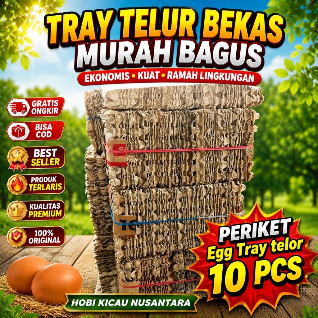paket 10/pcs egg tray bekas kotak/murah Egg Tray Karton telor - Tempat Telur Ayam Bekas MURAH