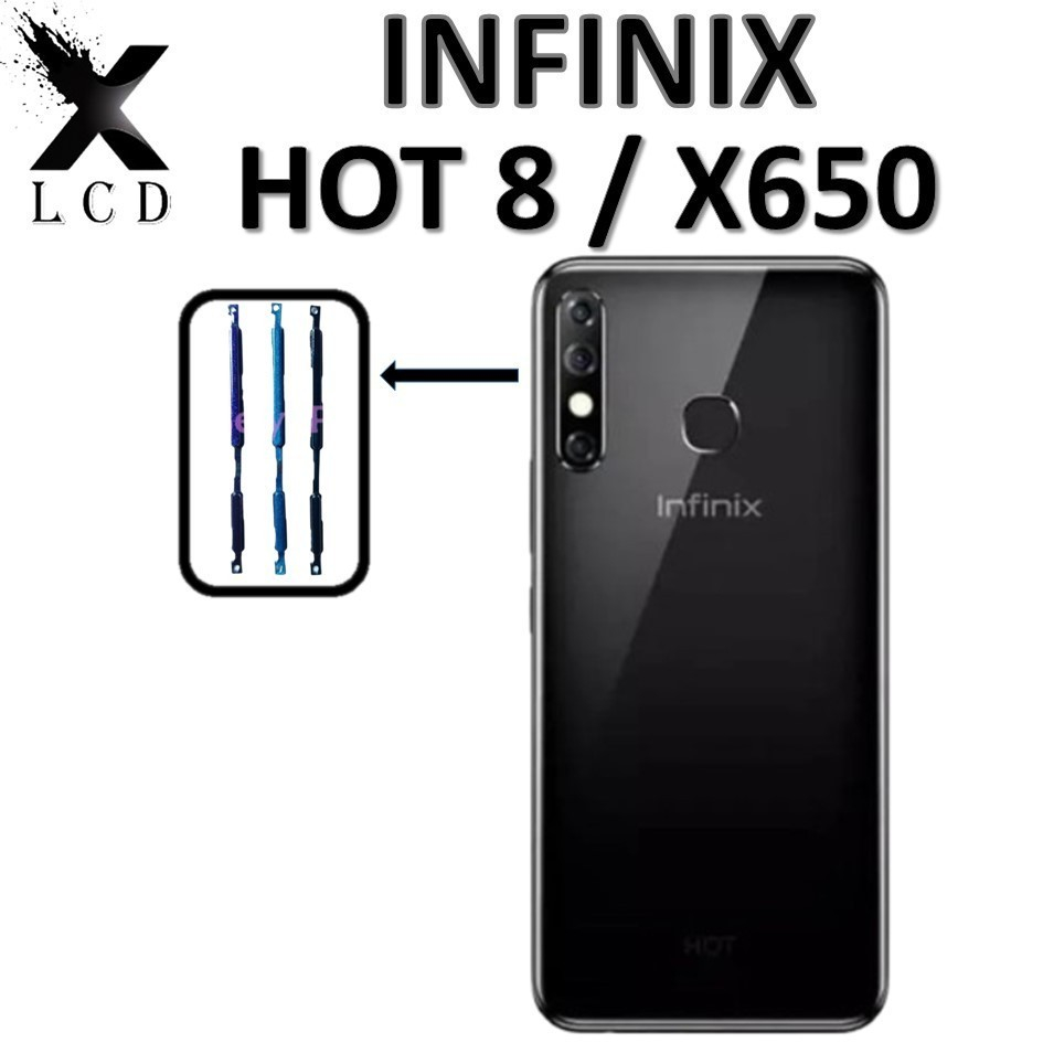 TOMBOL LUAR ON / OFF + VOLUME INFINIX HOT 8 / X650 / X650C ORIGINAL COPOTAN