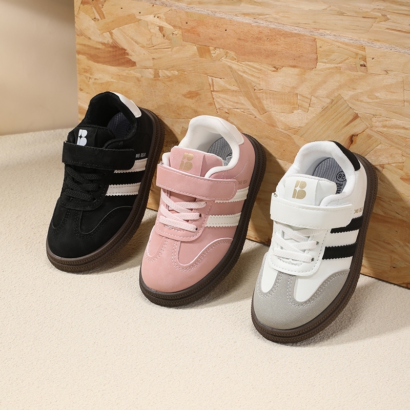 BOMB BEAR KIDS Sepatu Sekolah Anak Laki & Perempuan TK SD Size 21-38 Tahun Warna Hitam YN-DDT3303