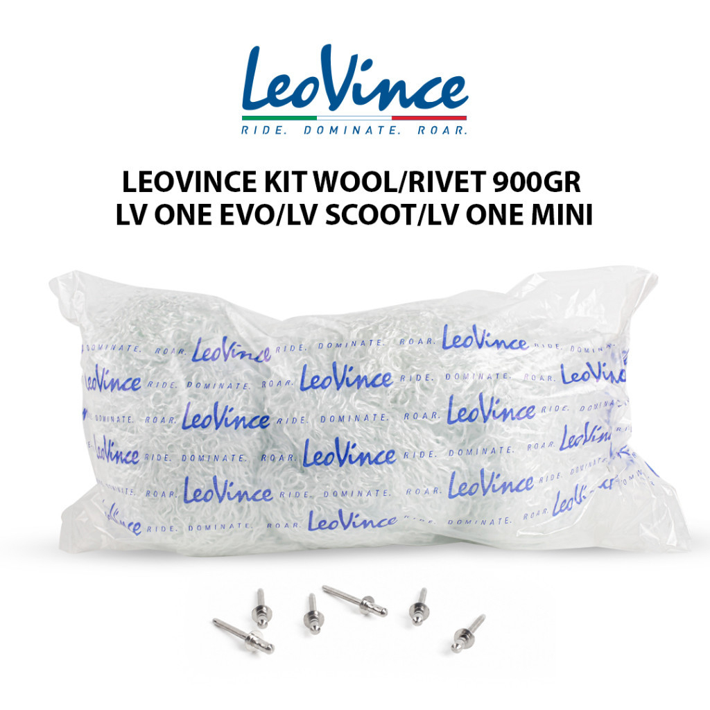 Leovince Kit Wool Glass Wool Rivet 900Gr Knalpot Leovince Lv One Evo Lv Scoot Lv One Mini Original 4