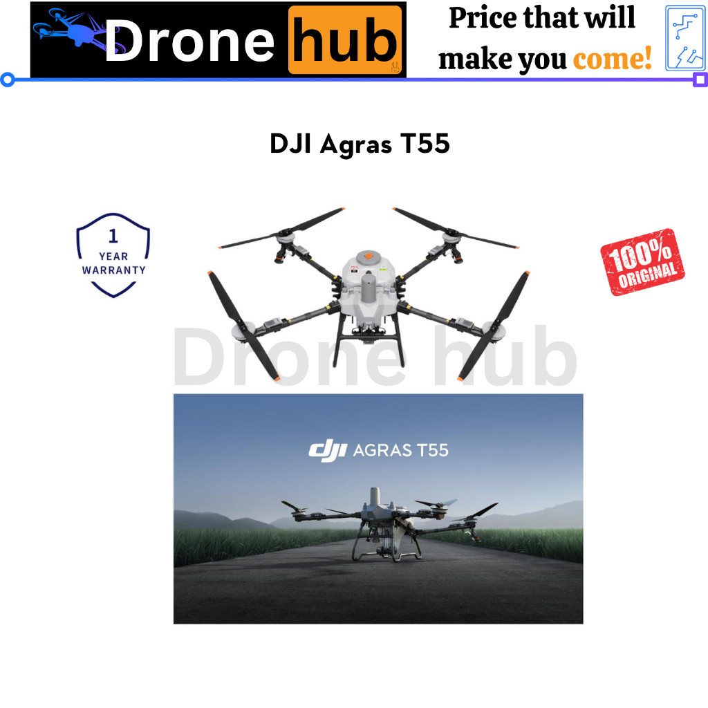 DJI Agras T55 Drone Pertanian Agriculture Drone Spraying Agriculture Drone DJI Agras T55 Drone Sempr