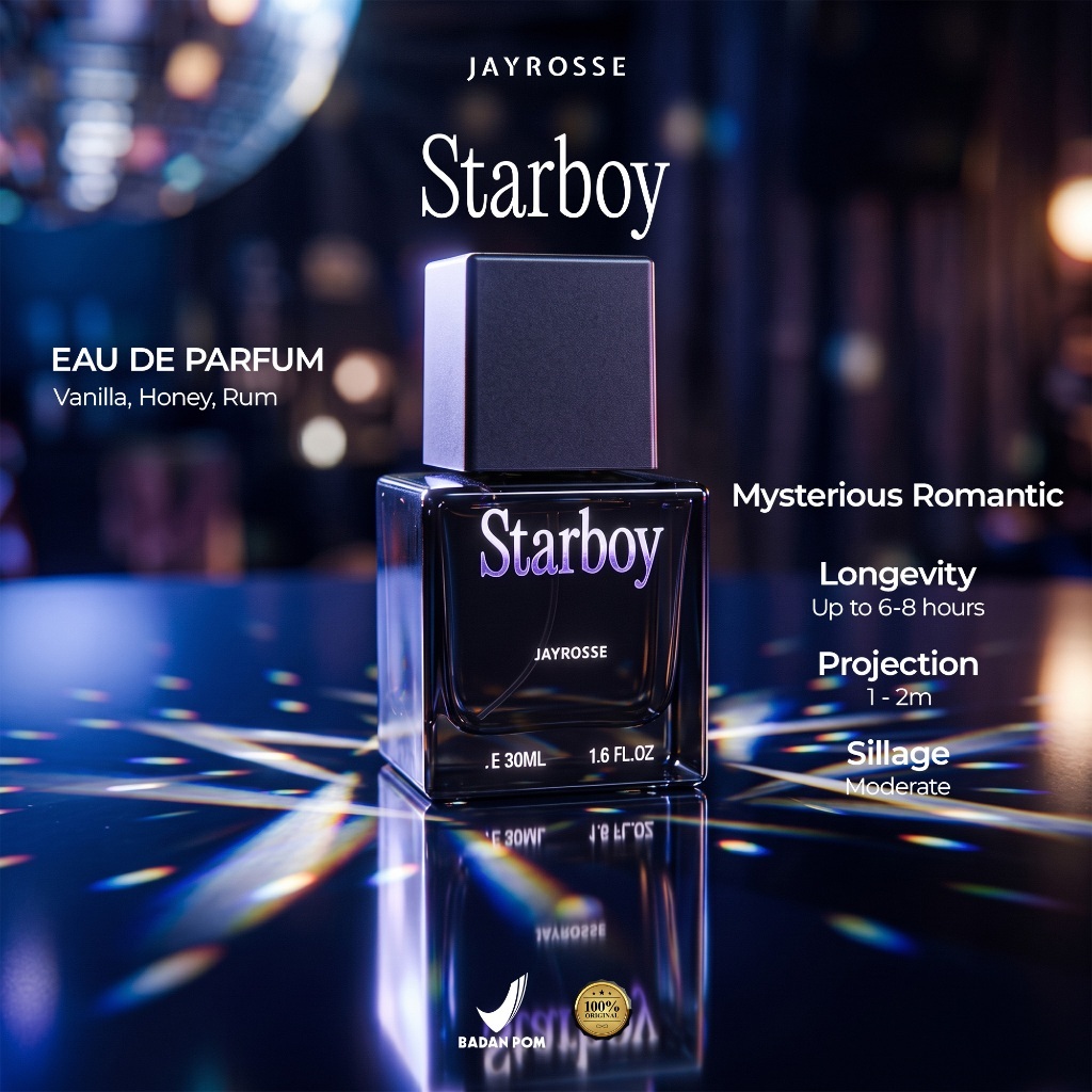 Jayrosse Perfume - Starboy | Parfum Pria Best Seller Tahan Lama