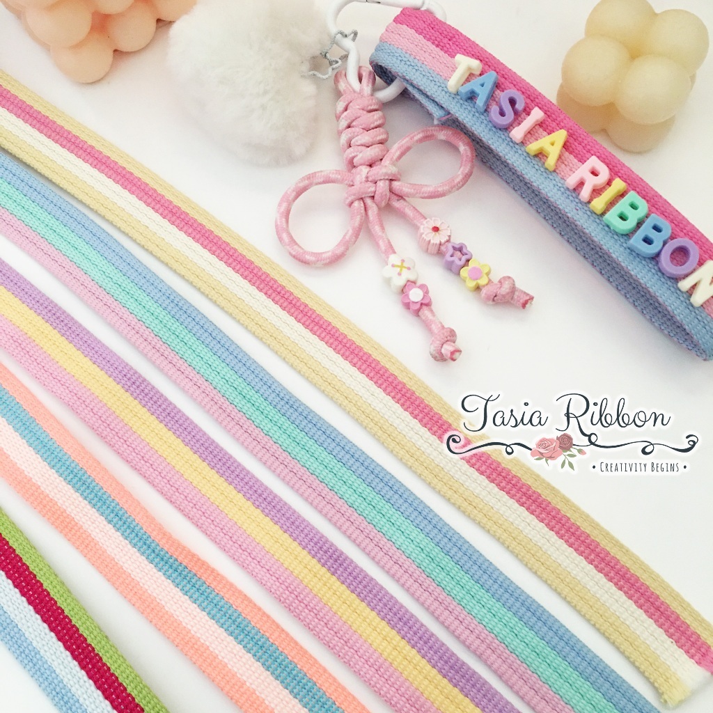 Tasia Ribbon NEW Pita Webbing Tape Color | Pita Webbing Cotton Katun 25mm